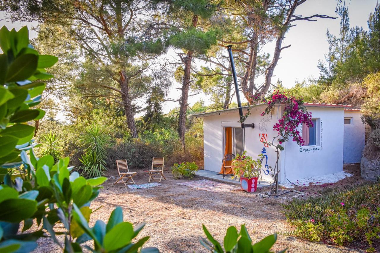 Drolma Ling Nature Cabins Theológos Buitenkant foto