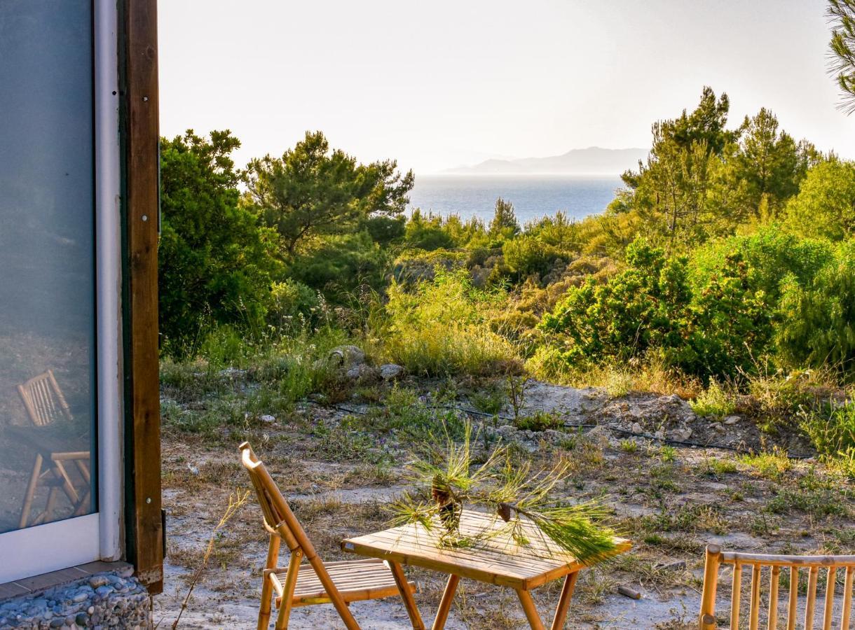 Drolma Ling Nature Cabins Theológos Buitenkant foto