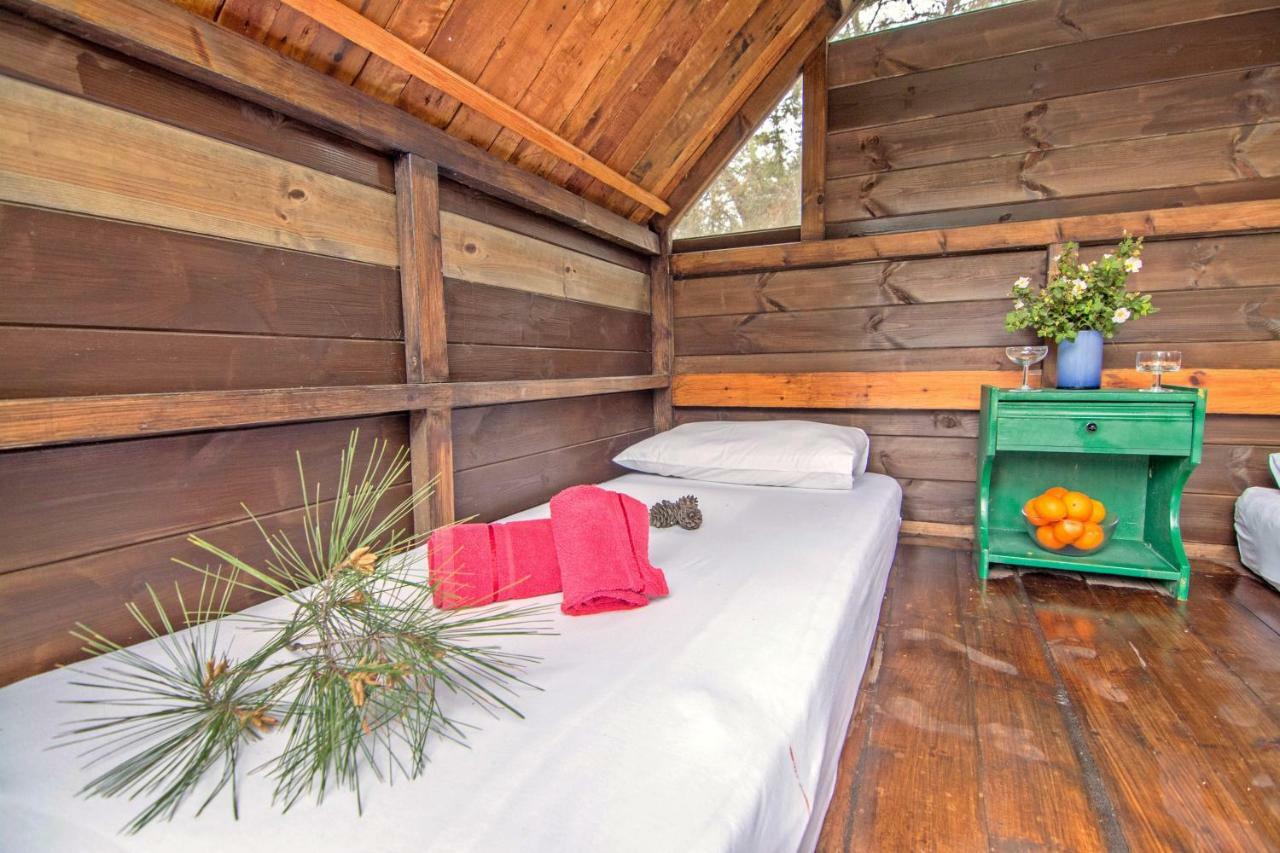 Drolma Ling Nature Cabins Theológos Buitenkant foto