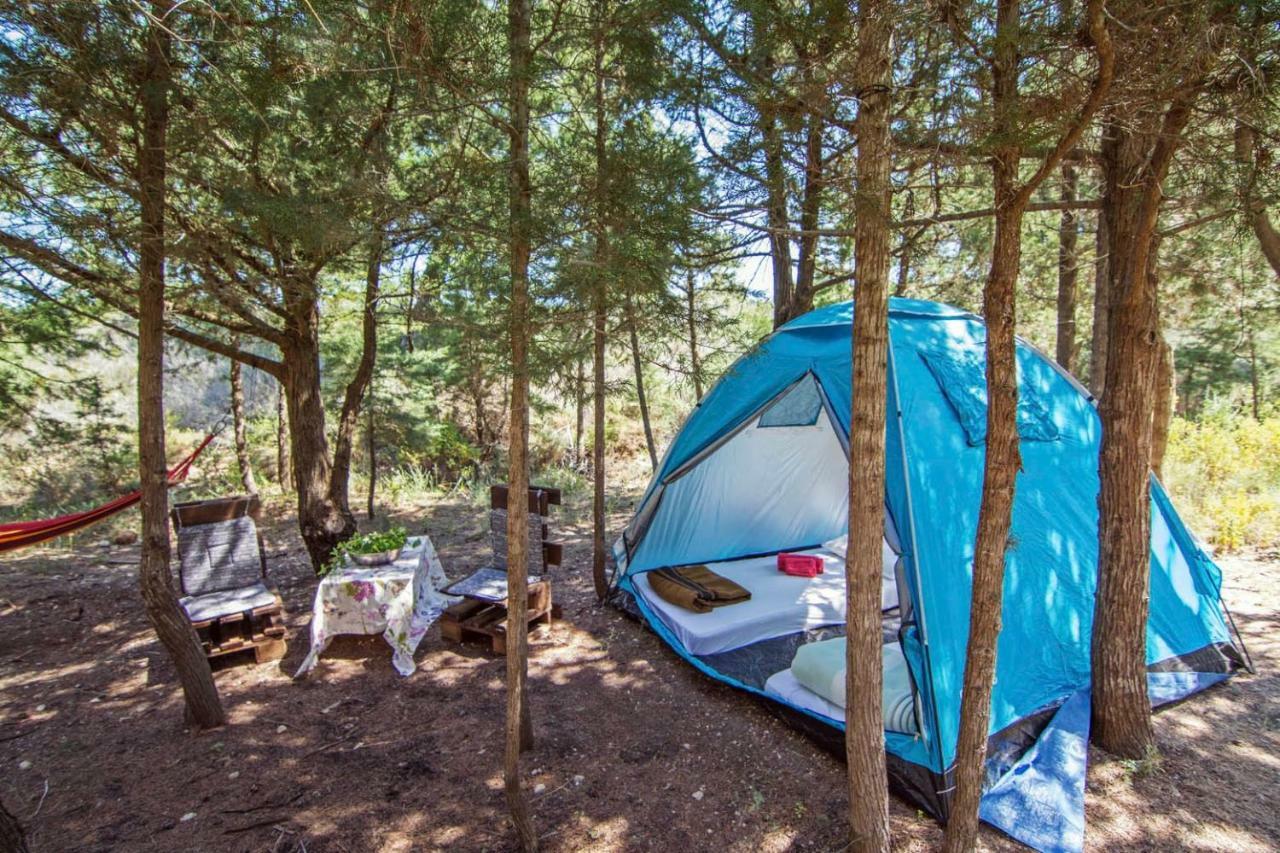 Drolma Ling Nature Cabins Theológos Buitenkant foto