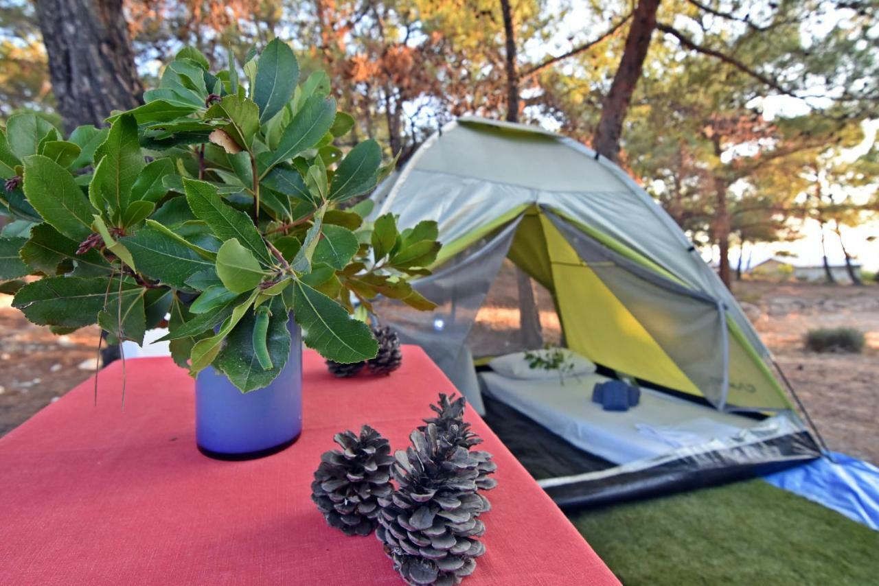 Drolma Ling Nature Cabins Theológos Buitenkant foto